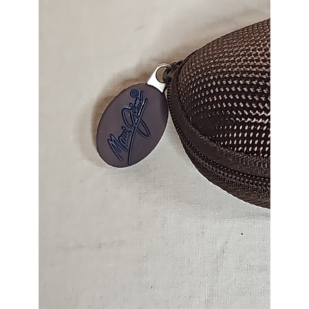 Maui Jim Hard Sunglasses Case Brown Zip Close - Picture 5 of 5
